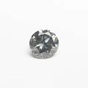 0.70ct 5.34x5.33x3.57mm Fancy Grey Round Brilliant 18968-18