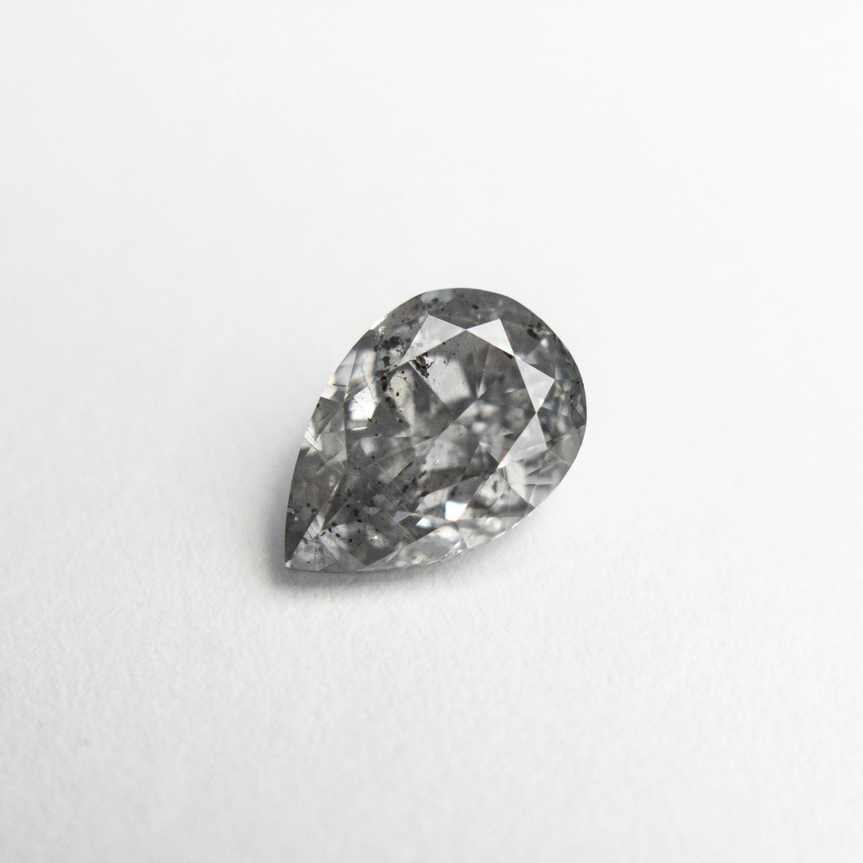 1.00ct 7.60x5.23x3.39mm GIA I1 Fancy Grey Pear Brilliant 18861-01