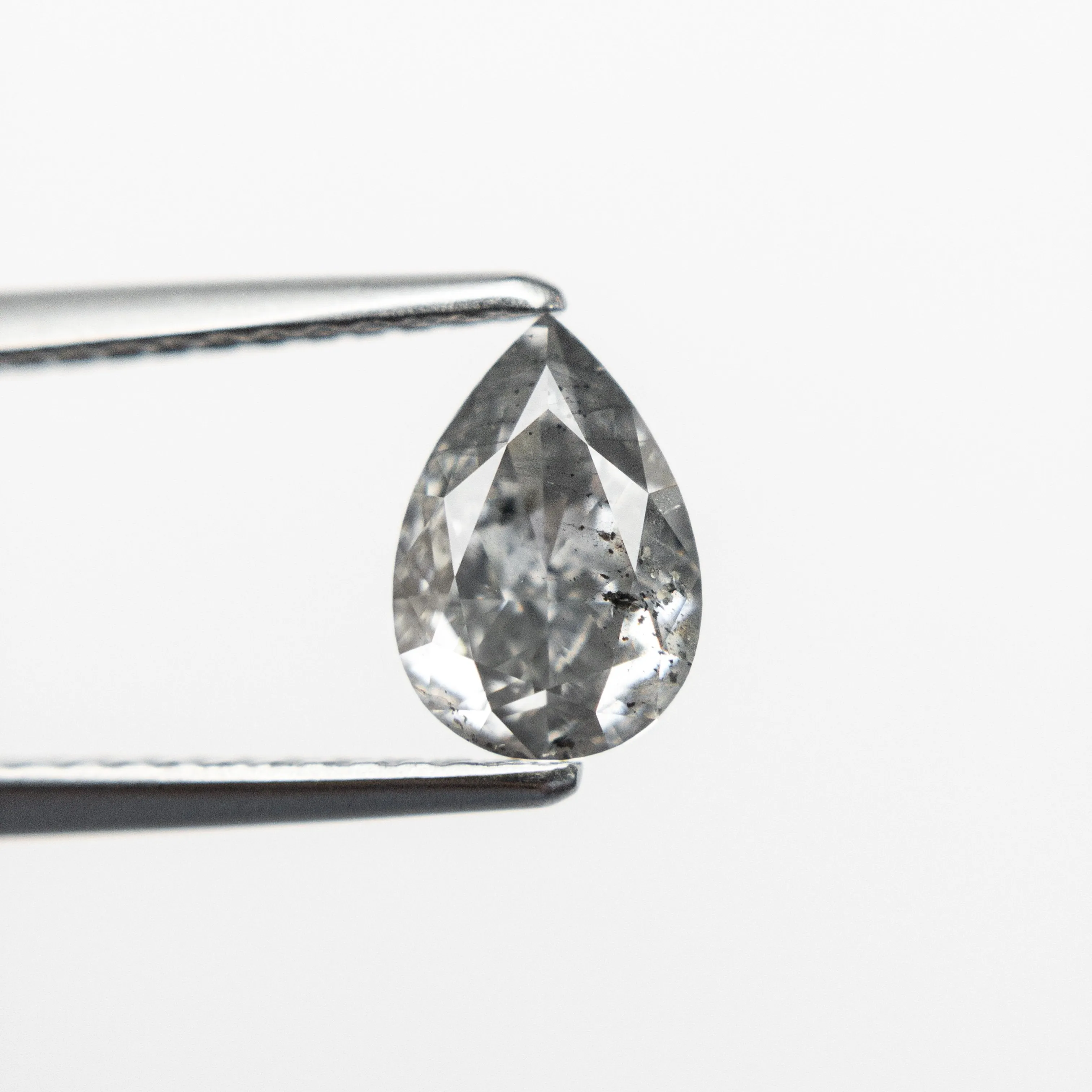 1.00ct 7.60x5.23x3.39mm GIA I1 Fancy Grey Pear Brilliant 18861-01