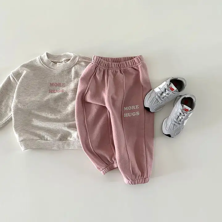 2 Pieces Set Baby Kid Girls Boys Letters Tops And Pants Wholesale 231130106