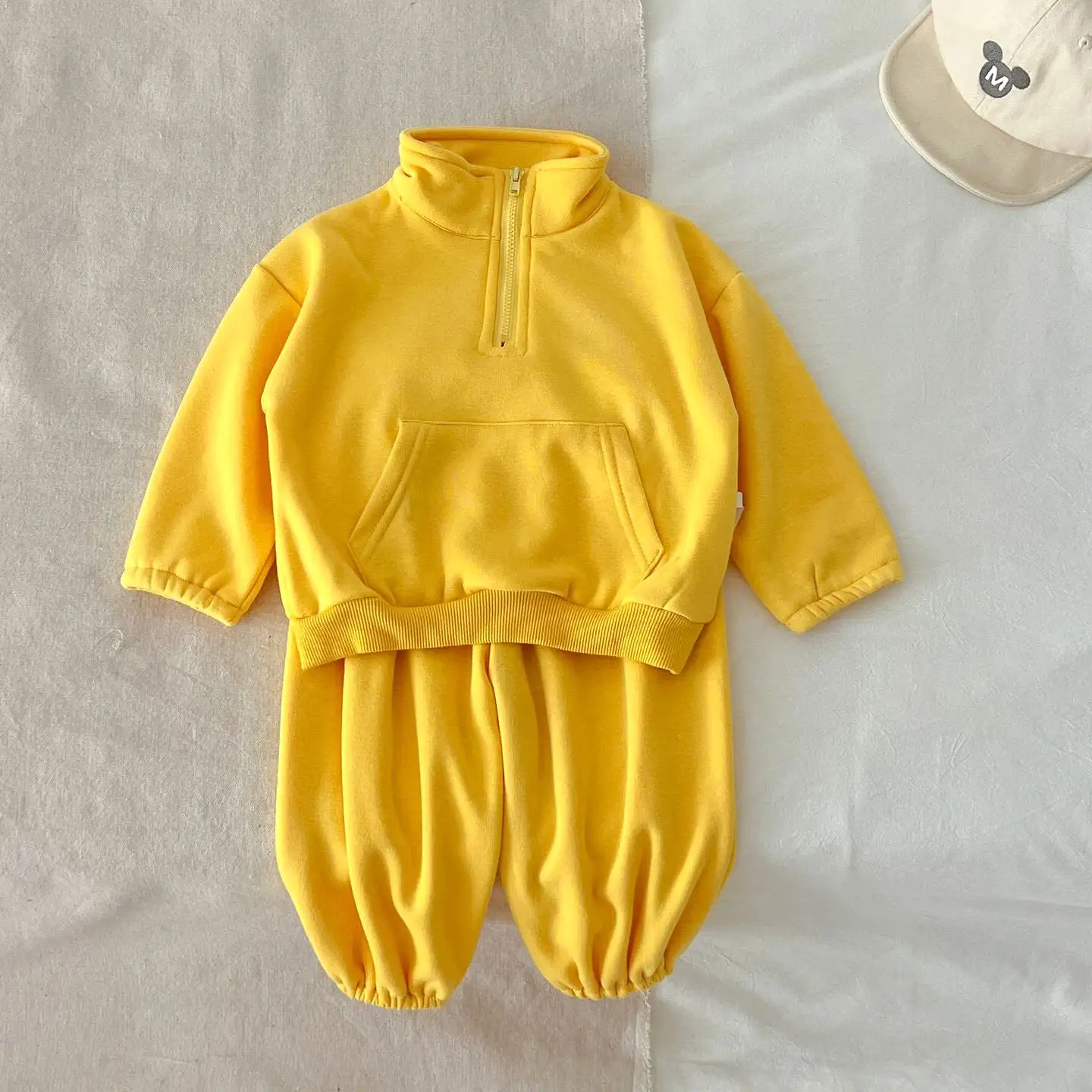 2 Pieces Set Baby Kid Girls Boys Solid Color Tops And Pants Wholesale 231130303