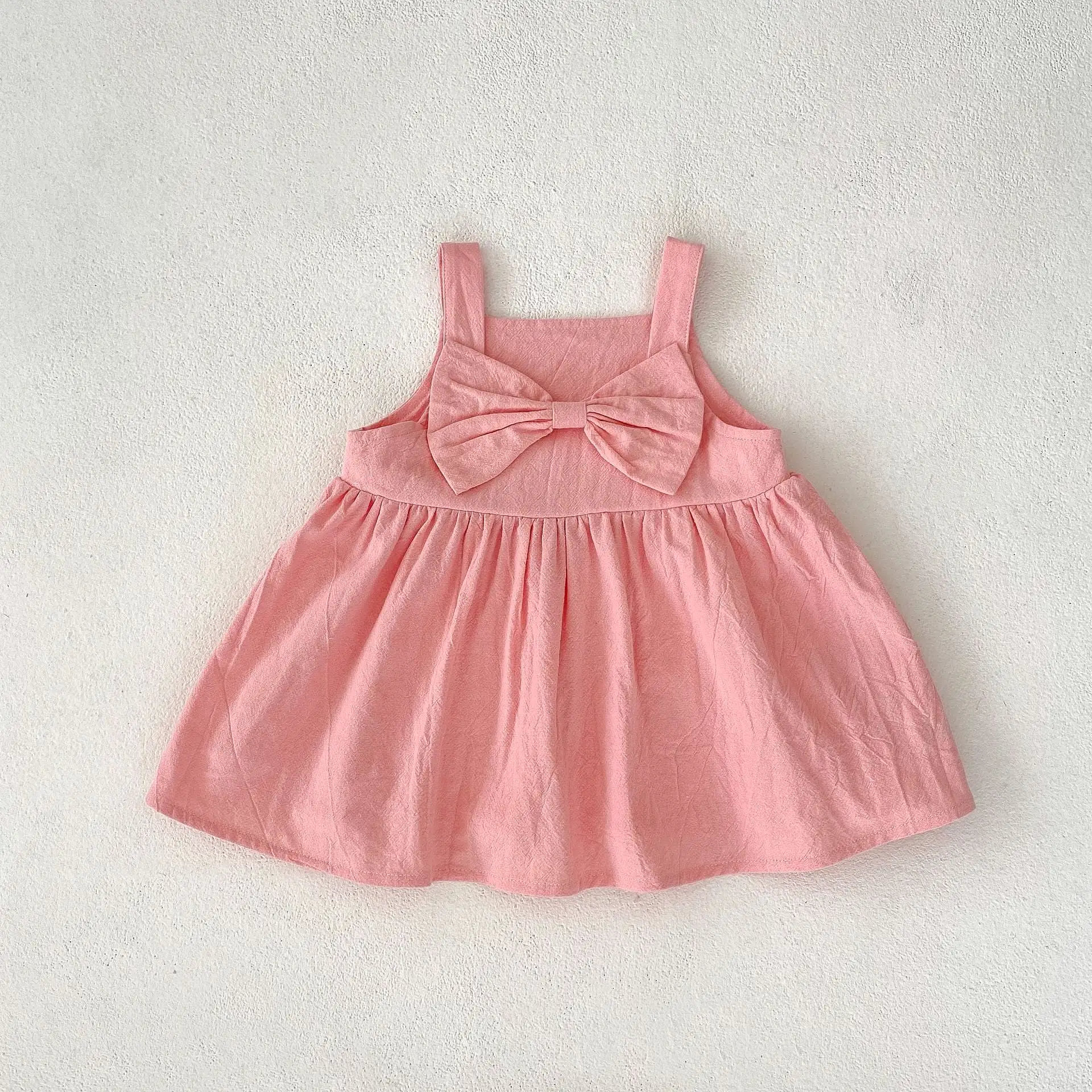 2 Pieces Set Baby Kid Girls Solid Color Tops And Dresses Wholesale 230828250