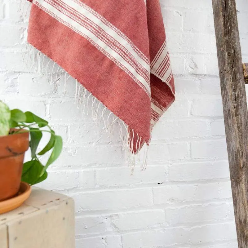 Aden Cotton Bath Towel - Adobe