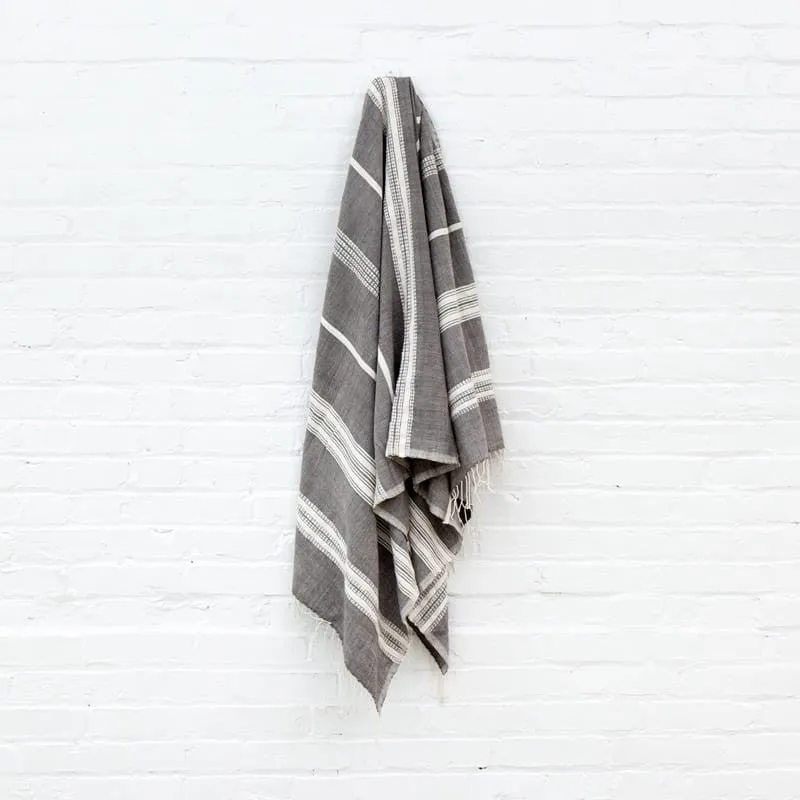 Aden Cotton Bath Towel - Gray