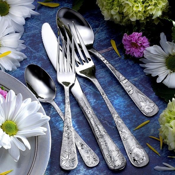 American Garden - 20 Piece Set of Flatware American-Made