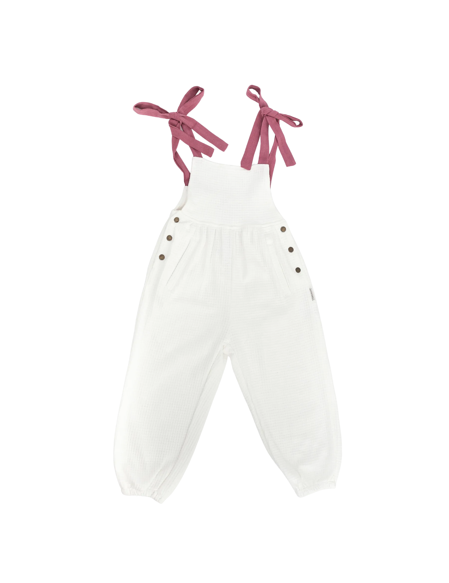 Aura Waffle Overall - White