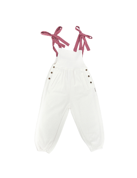 Aura Waffle Overall - White