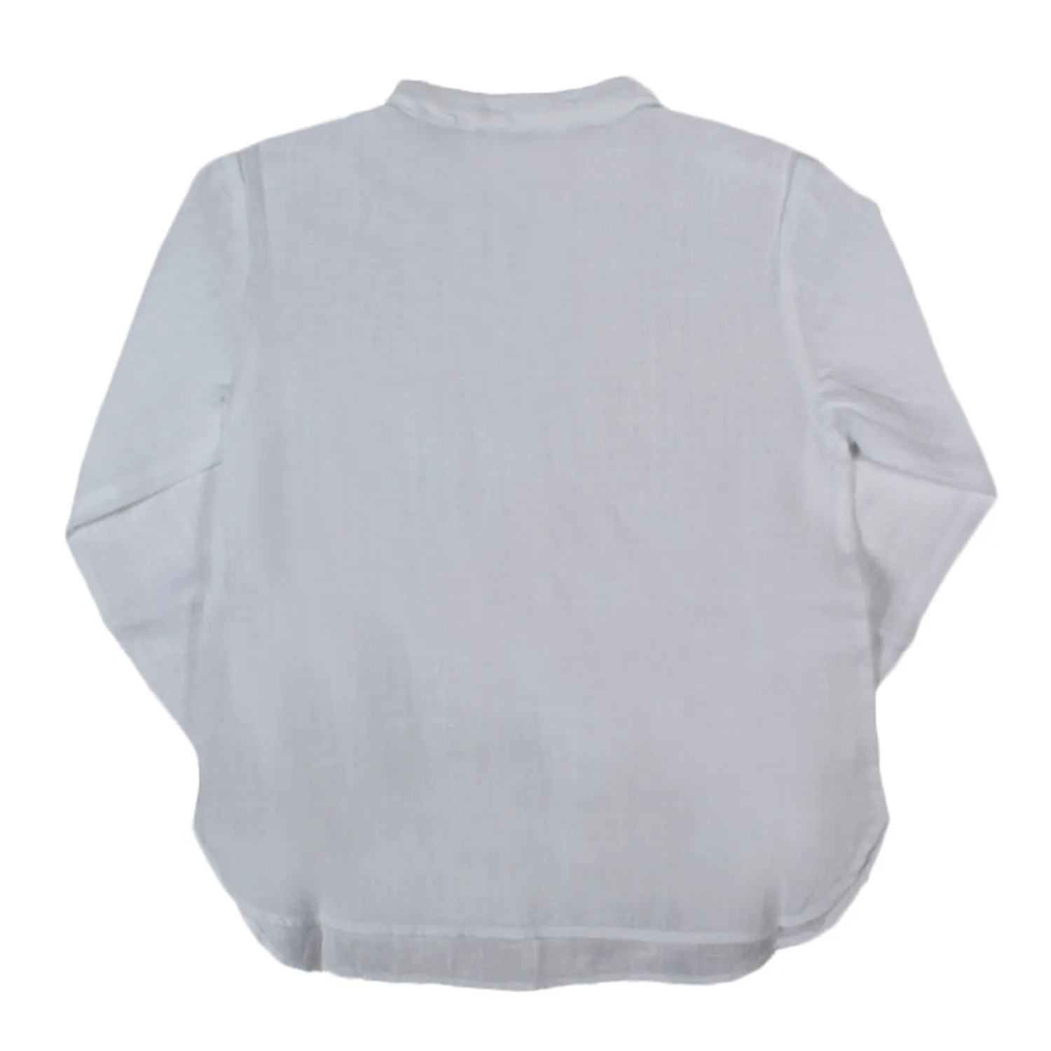 Babe & Tess White Linen Shirt For Baby Boys