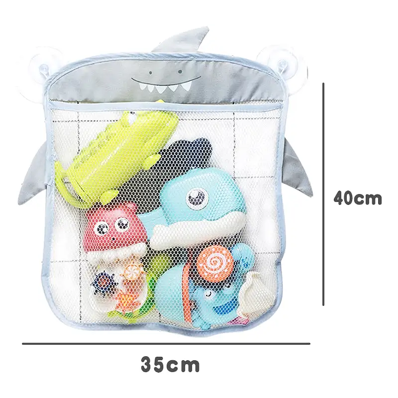 Baby Bath Toys Cute Duck Frog Mesh Net Toy Storage Bag Strong Suction Cups Bath Game Bag Bathroom Organizer Water Toys for Kids