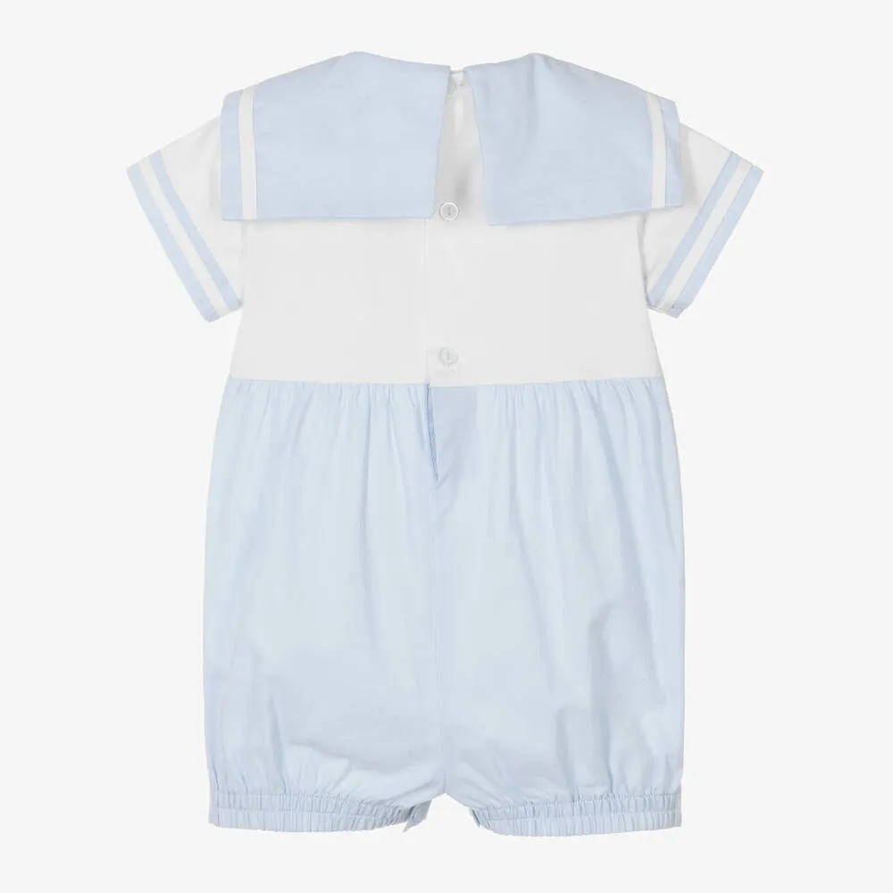 Baby Boys Blue & White Sailor Shortie