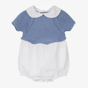 Baby Boys Blue & White Shortie