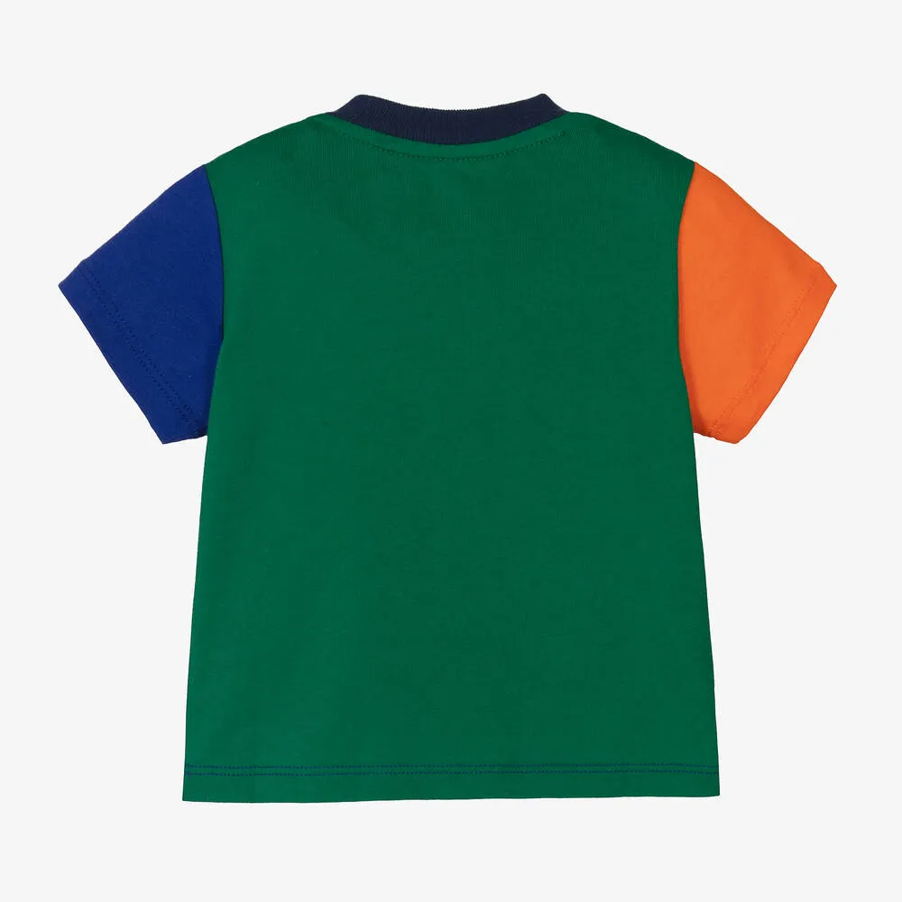 Baby Boys Blue Colourblock T-Shirt