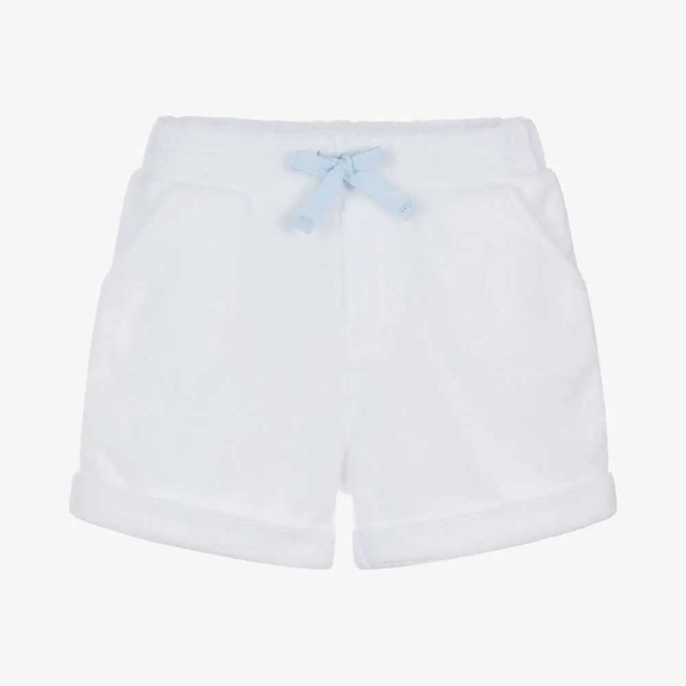 Baby Boys Blue Towelling Shorts Set