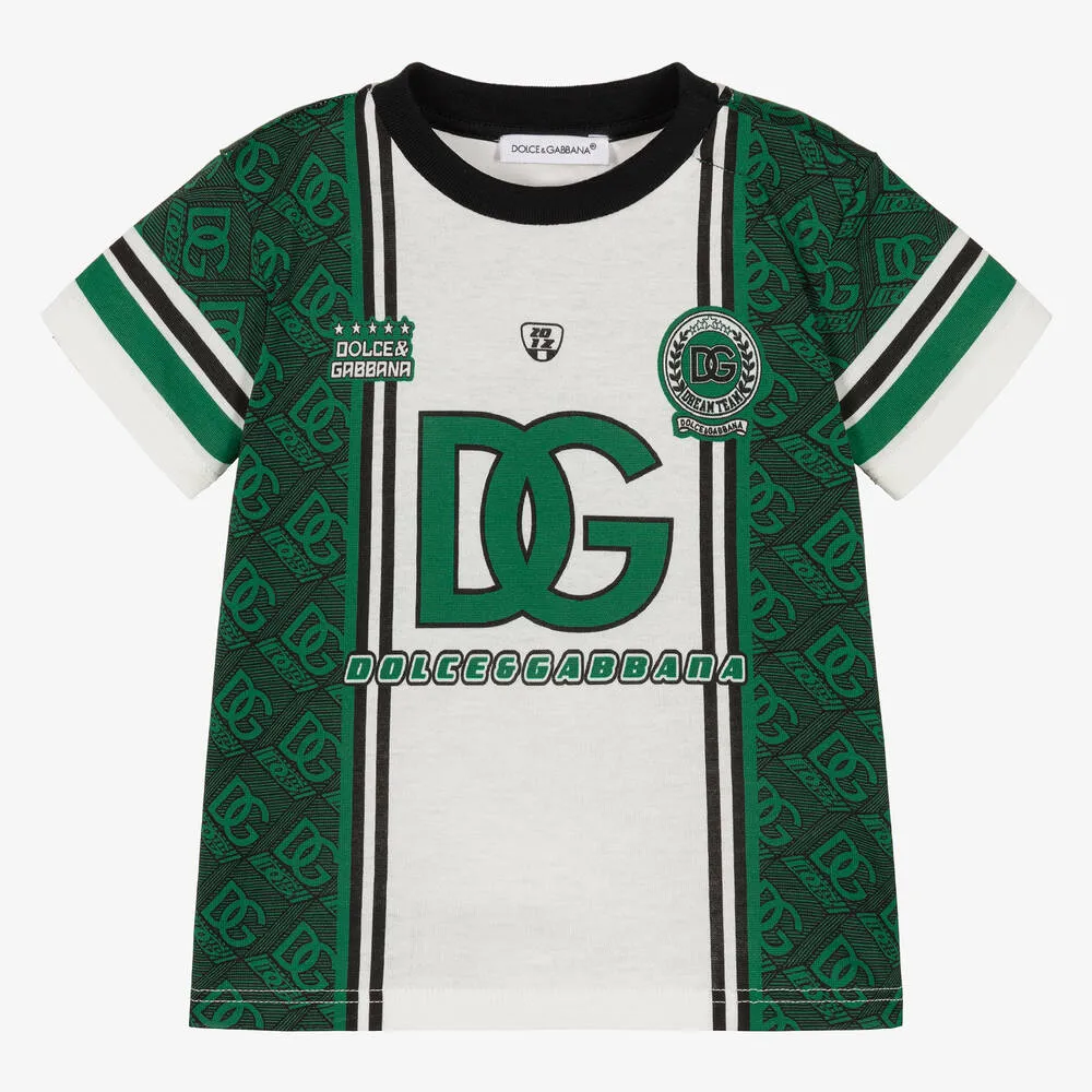 Baby Boys Green DG Varsity T-Shirt