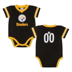 Baby Boys Pittsburgh Steelers Short Sleeve Jersey Bodysuit