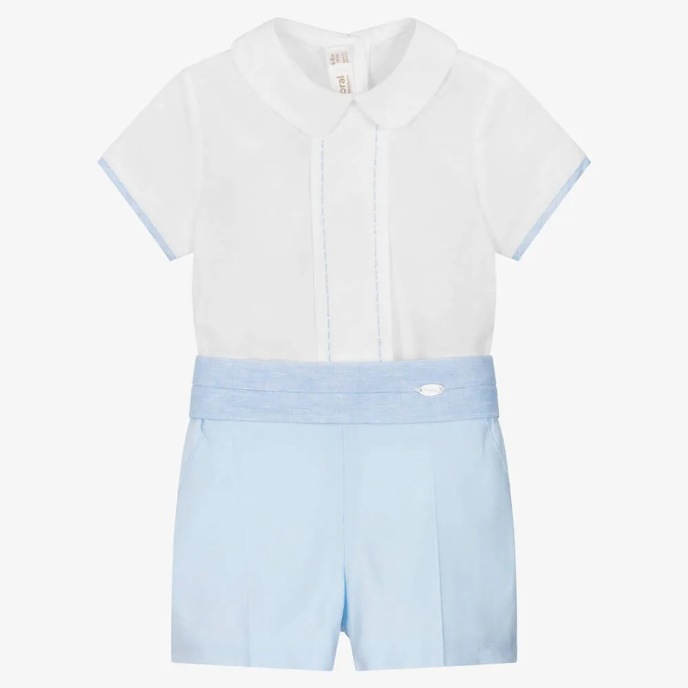 Baby Boys Smart Blue Short Set