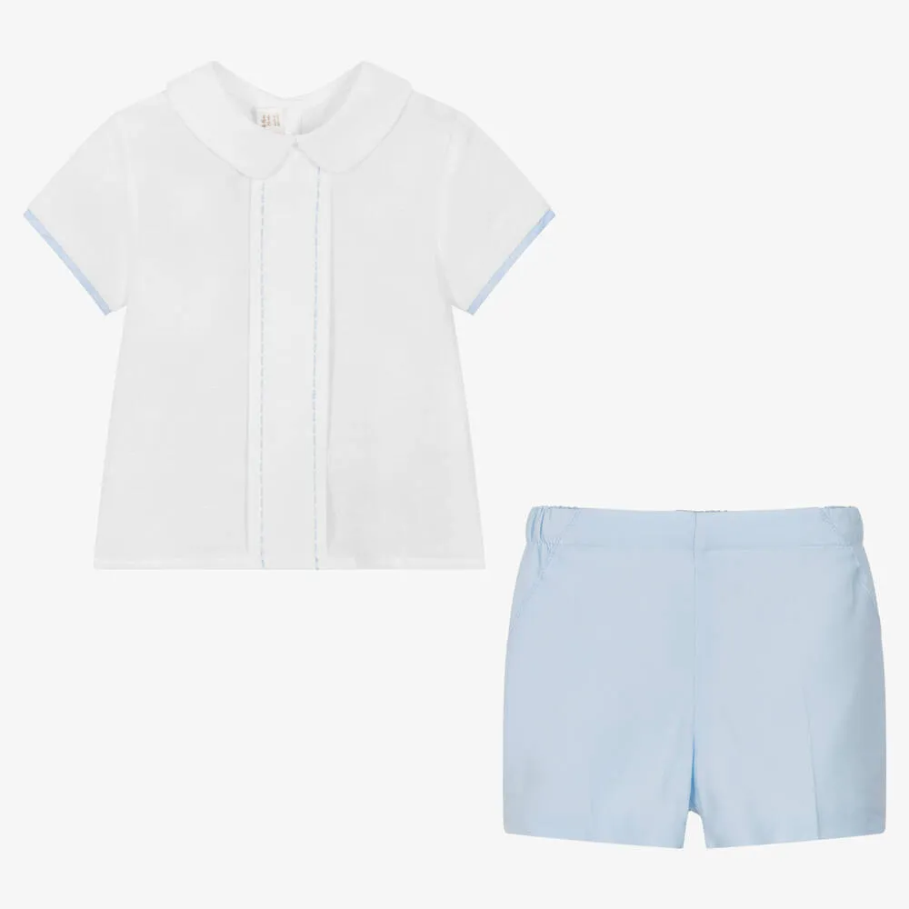 Baby Boys Smart Blue Short Set