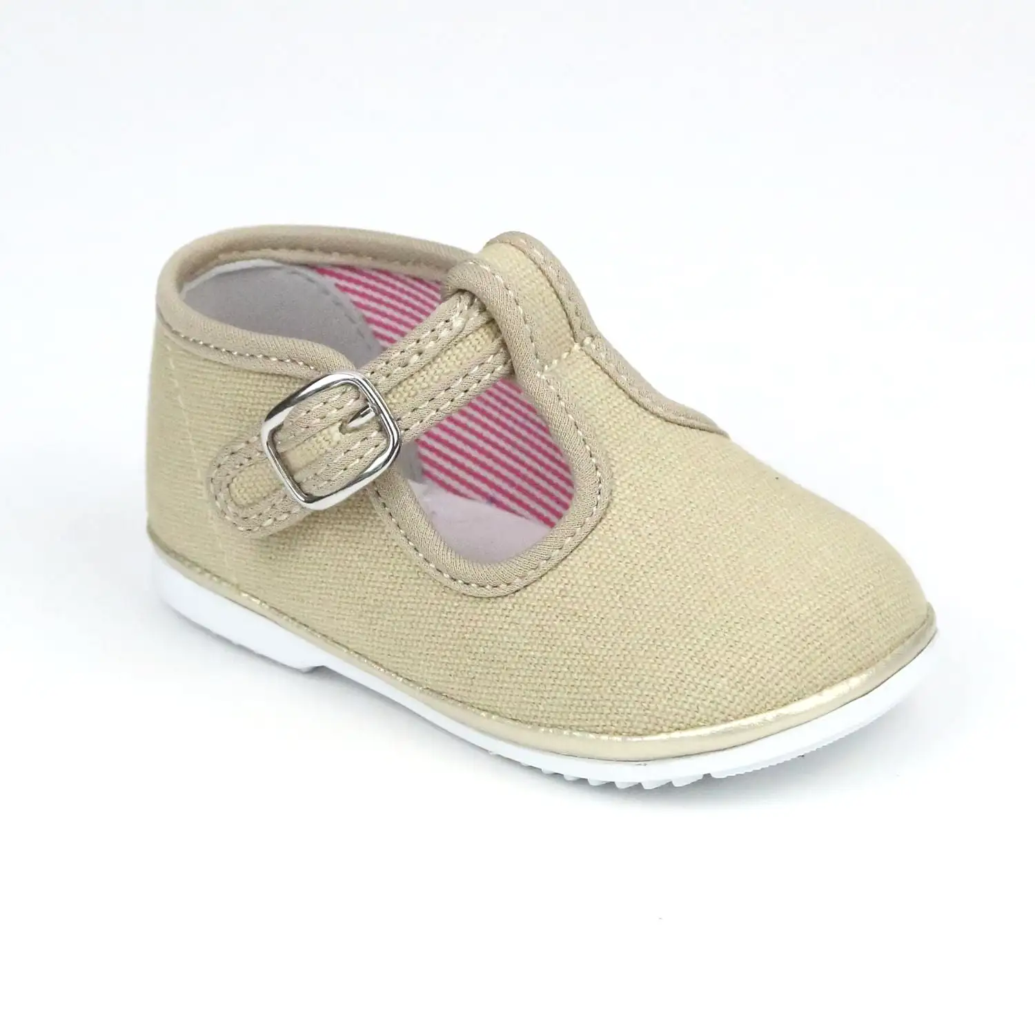 Baby Girls Poppy Canvas T-Strap Mary Janes