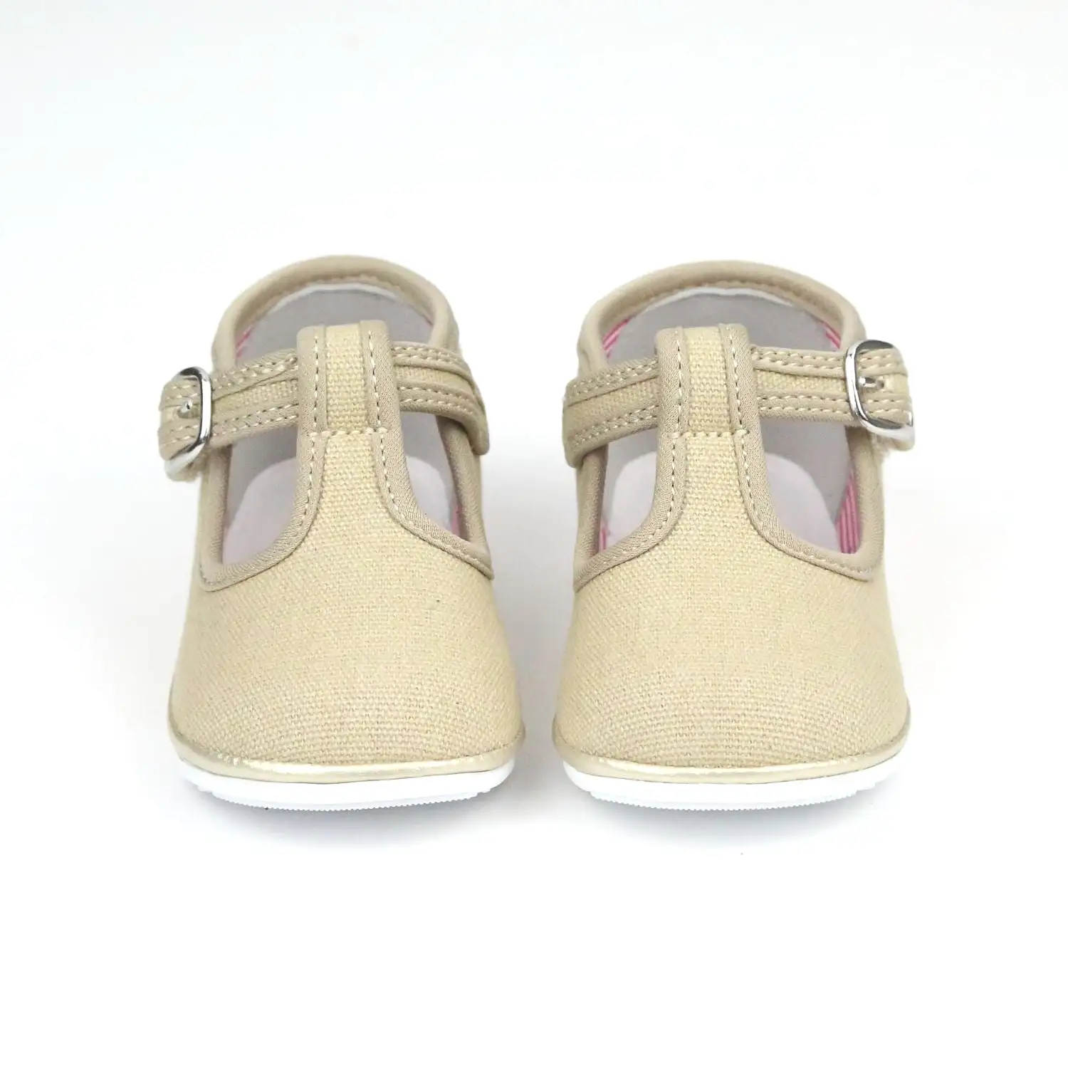 Baby Girls Poppy Canvas T-Strap Mary Janes