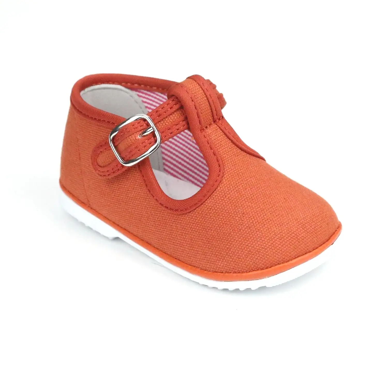 Baby Girls Poppy Canvas T-Strap Mary Janes