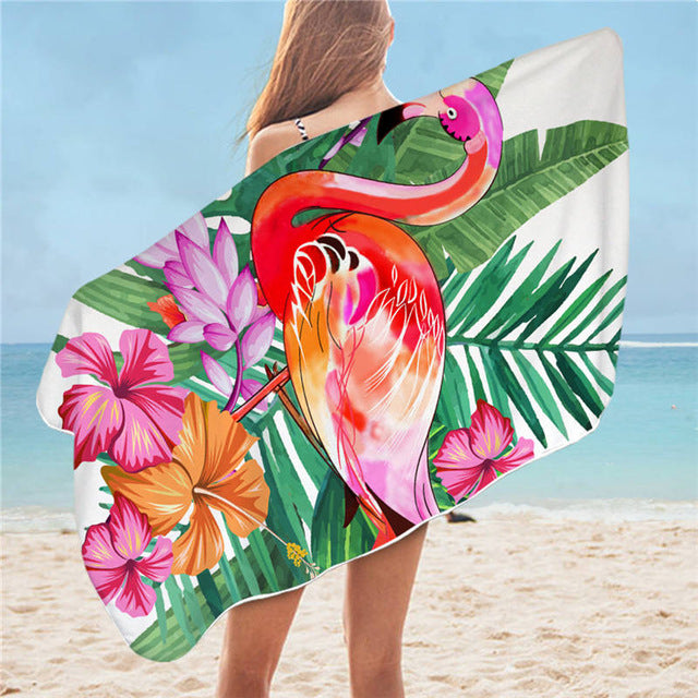 Beach blankets tropical flower print beach blankets Floral Bath Towel