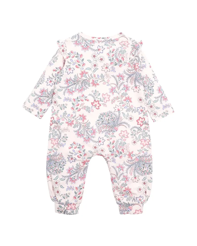 Bebe Piper Print LS Zip Romper