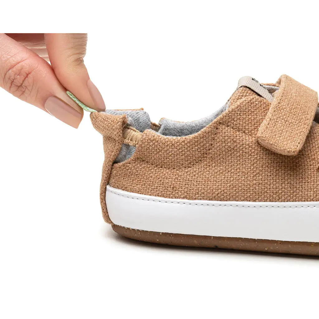 Bossy Green Sneakers - Natural Organic Canvas