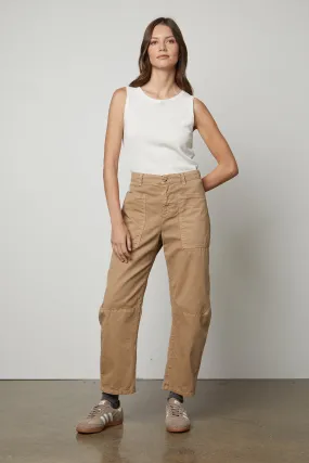 BRYLIE SANDED TWILL UTILITY PANT