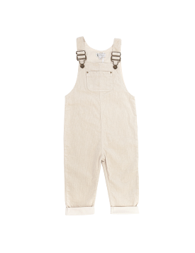 Charlie Unisex Cord Dungaree - Sand