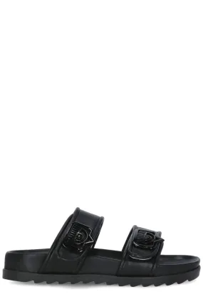 Chiara Ferragni Double-Strap Slip-On Sandals