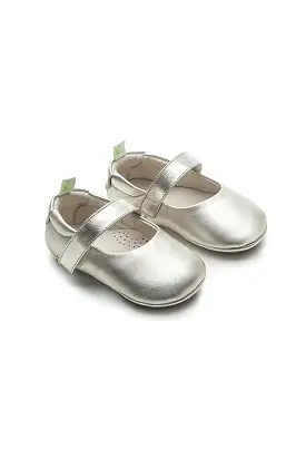 Dolly Mary Jane Shoes - White Gold