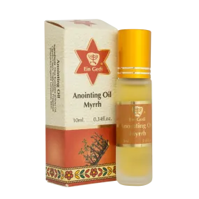 Ein Gedi Holy Anointing Oil with Myrrh Roll-on Essence of Jerusalem the Holy Land 10ml