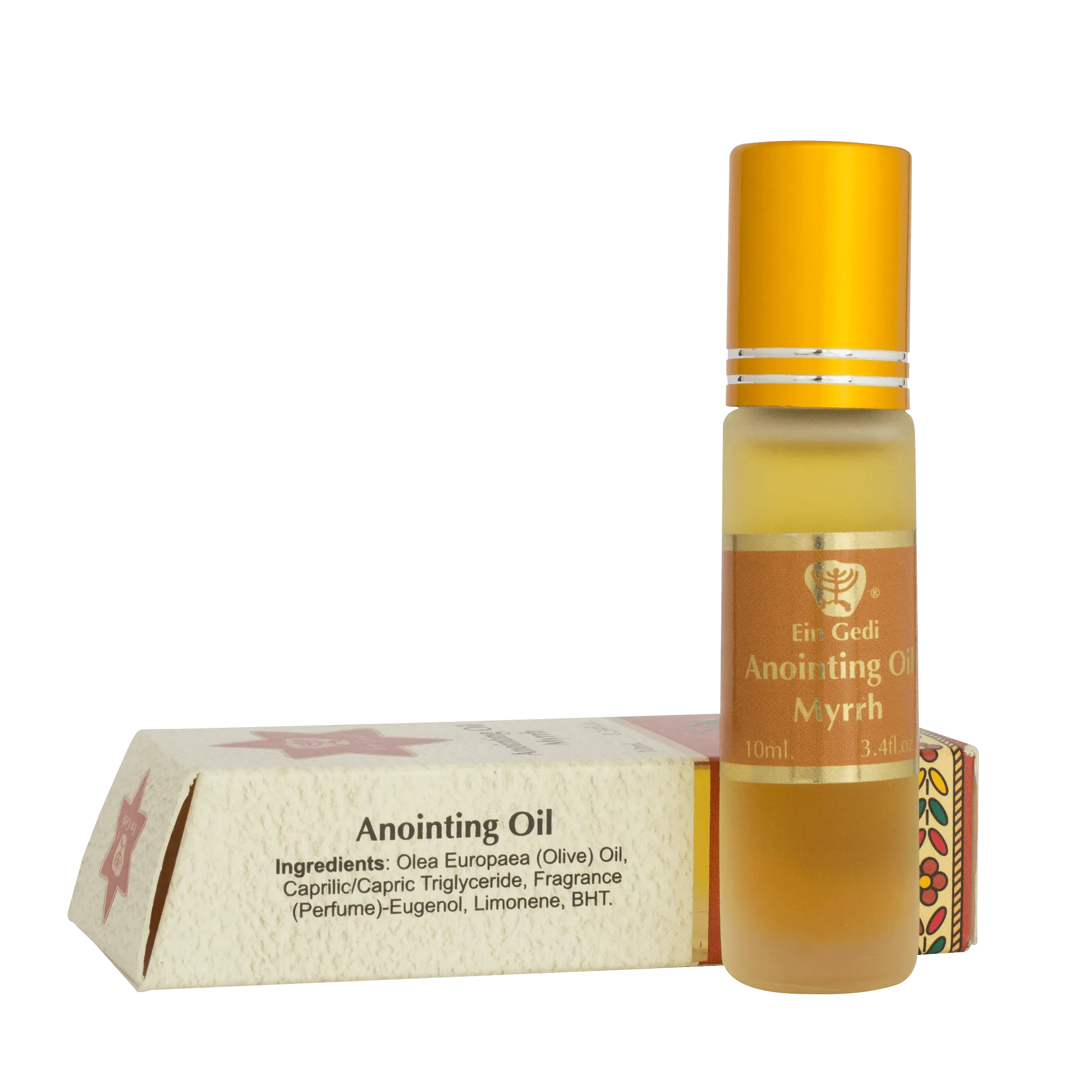 Ein Gedi Holy Anointing Oil with Myrrh Roll-on Essence of Jerusalem the Holy Land 10ml