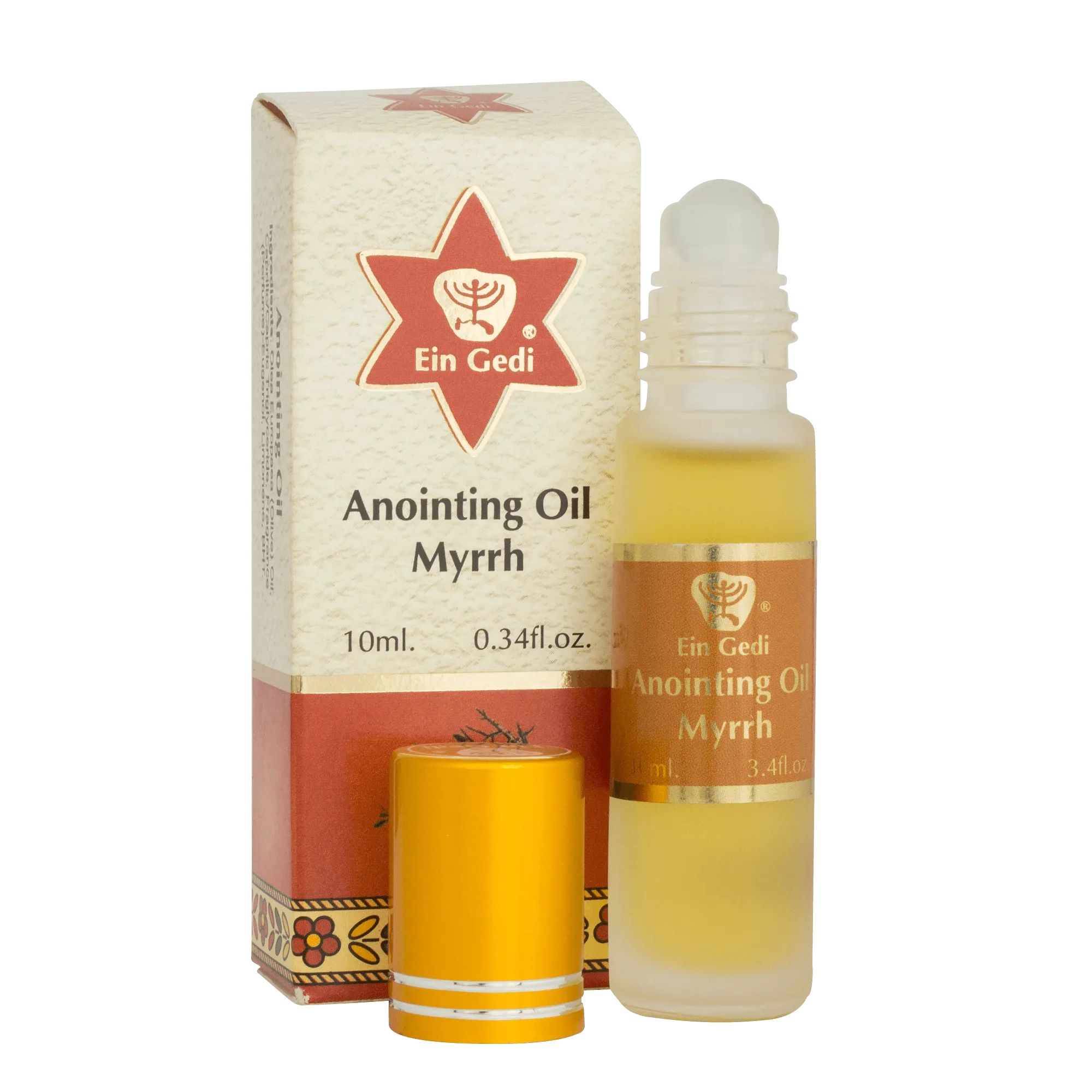 Ein Gedi Holy Anointing Oil with Myrrh Roll-on Essence of Jerusalem the Holy Land 10ml