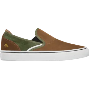 Emerica Wino G6 Slip-On X Wimer Brown / Green