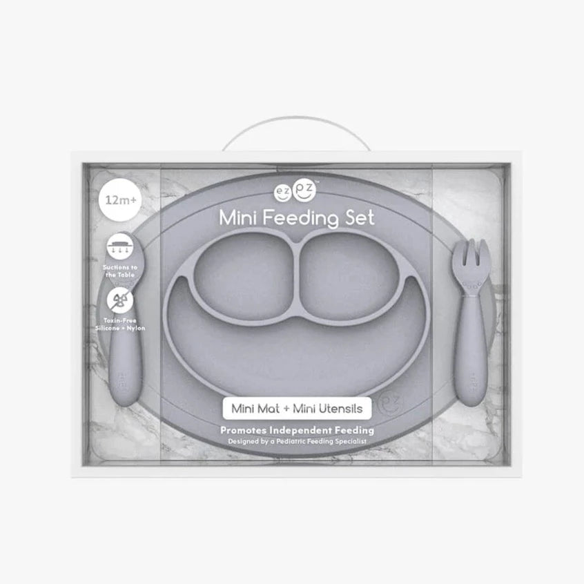 Ezpz Pewter Mini Feeding Set