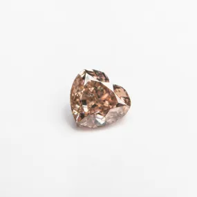 Fancy Brown-Pink Brilliant Diamond - 0.53ct Heart