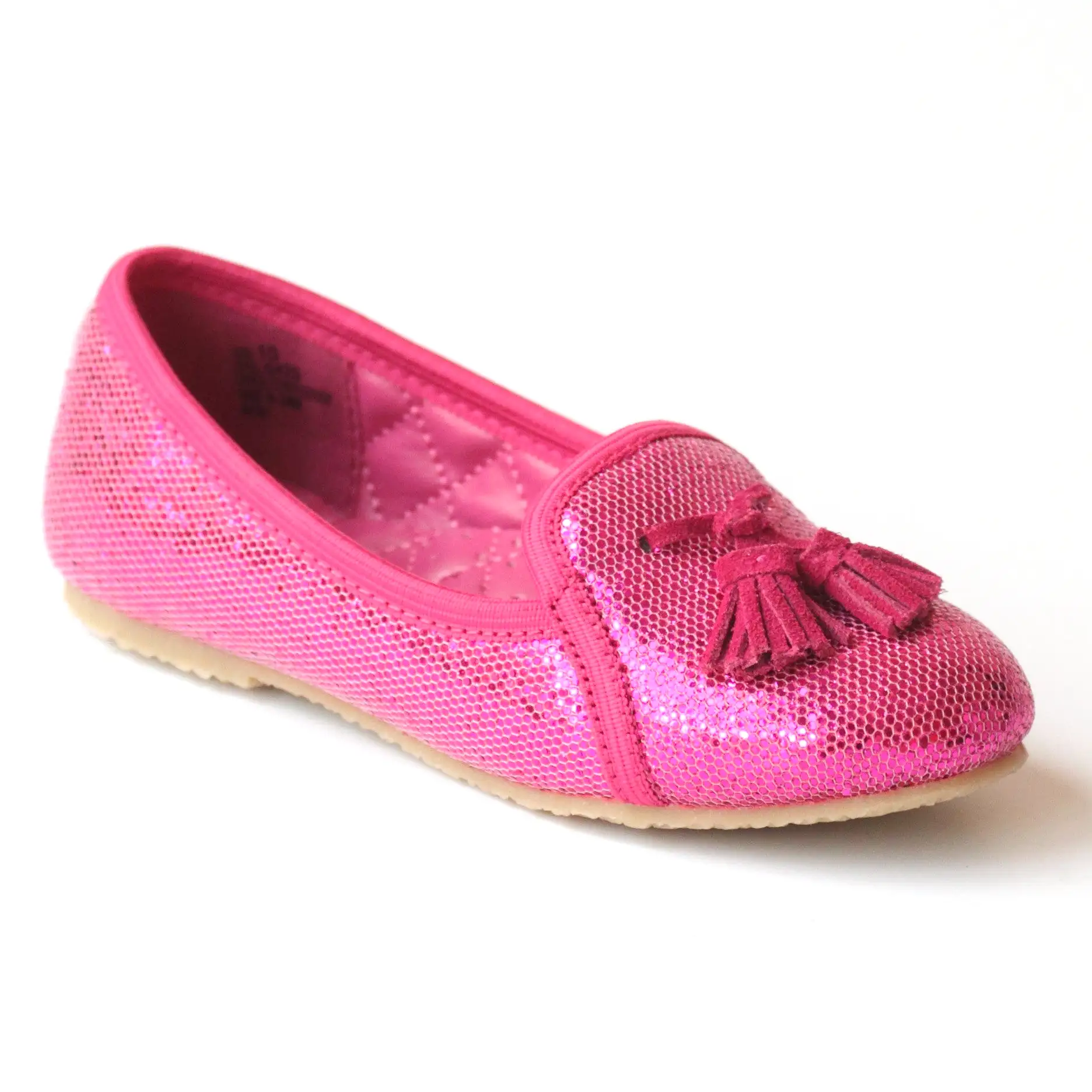 FINAL SALE - L'Amour Girls G420 Tassel Sequin Slippers