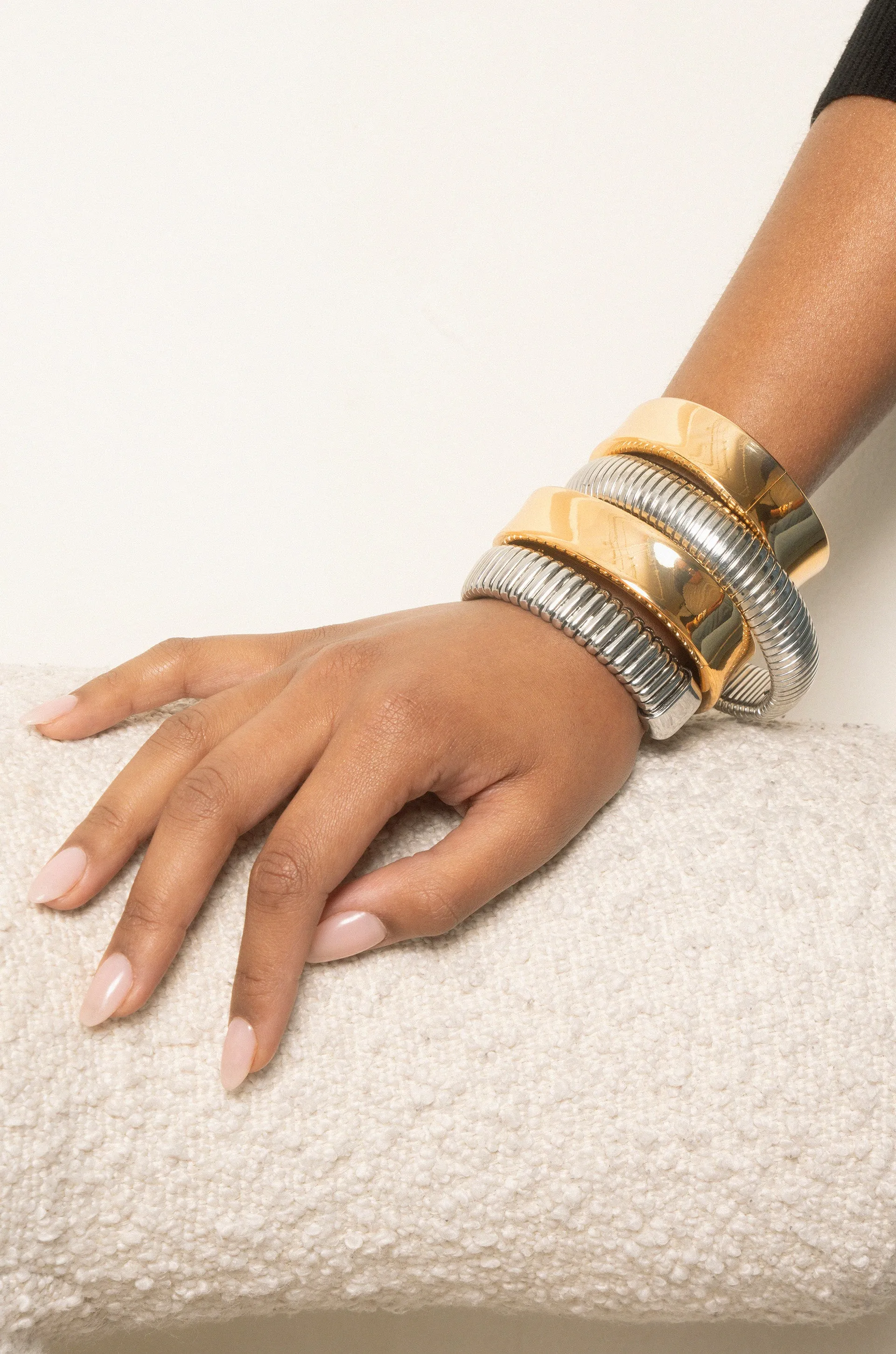 Flex and Golden Cuff Stack