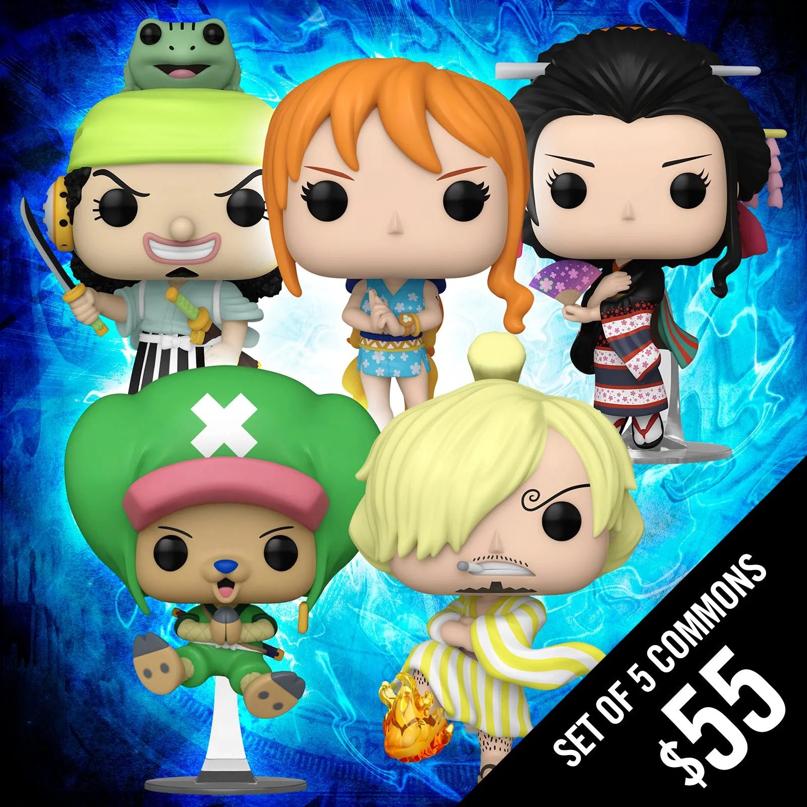 Funko Pop! One Piece: Set of 5 Commons (Wano)