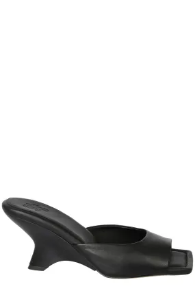 GIA BORGHINI Logo Detailed Slip-On Sandals