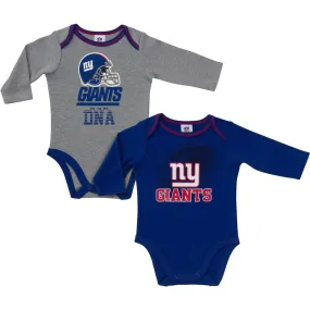 Giants Baby Boys 2-Pack Long Sleeve Bodysuit