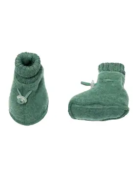 Green Baby Booties