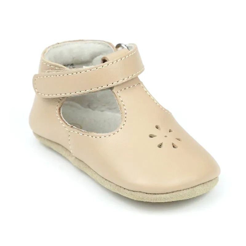 Infant Girls Lisette Napa Leather Mary Jane Crib Shoe