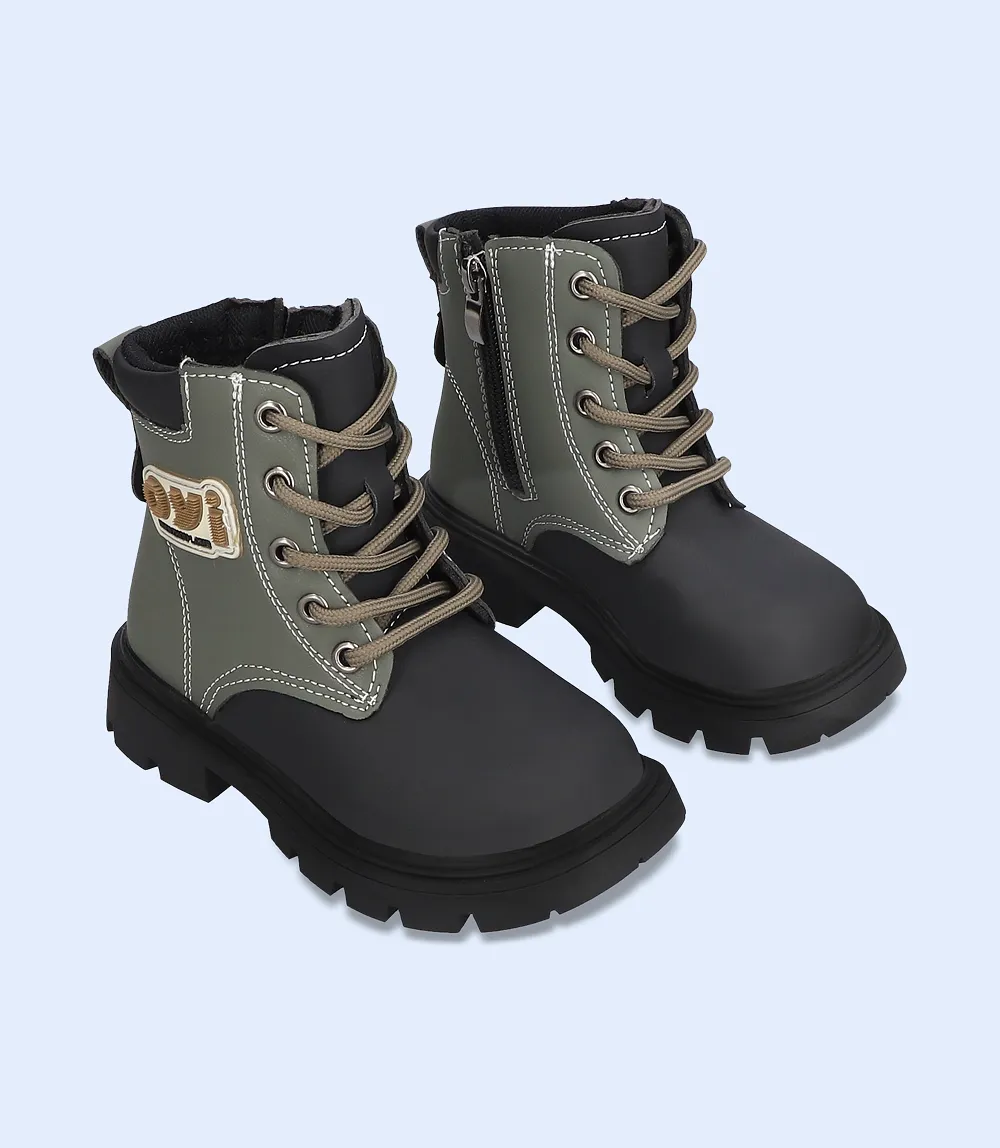 KB0121-BLACK-Formal Booties for Boys