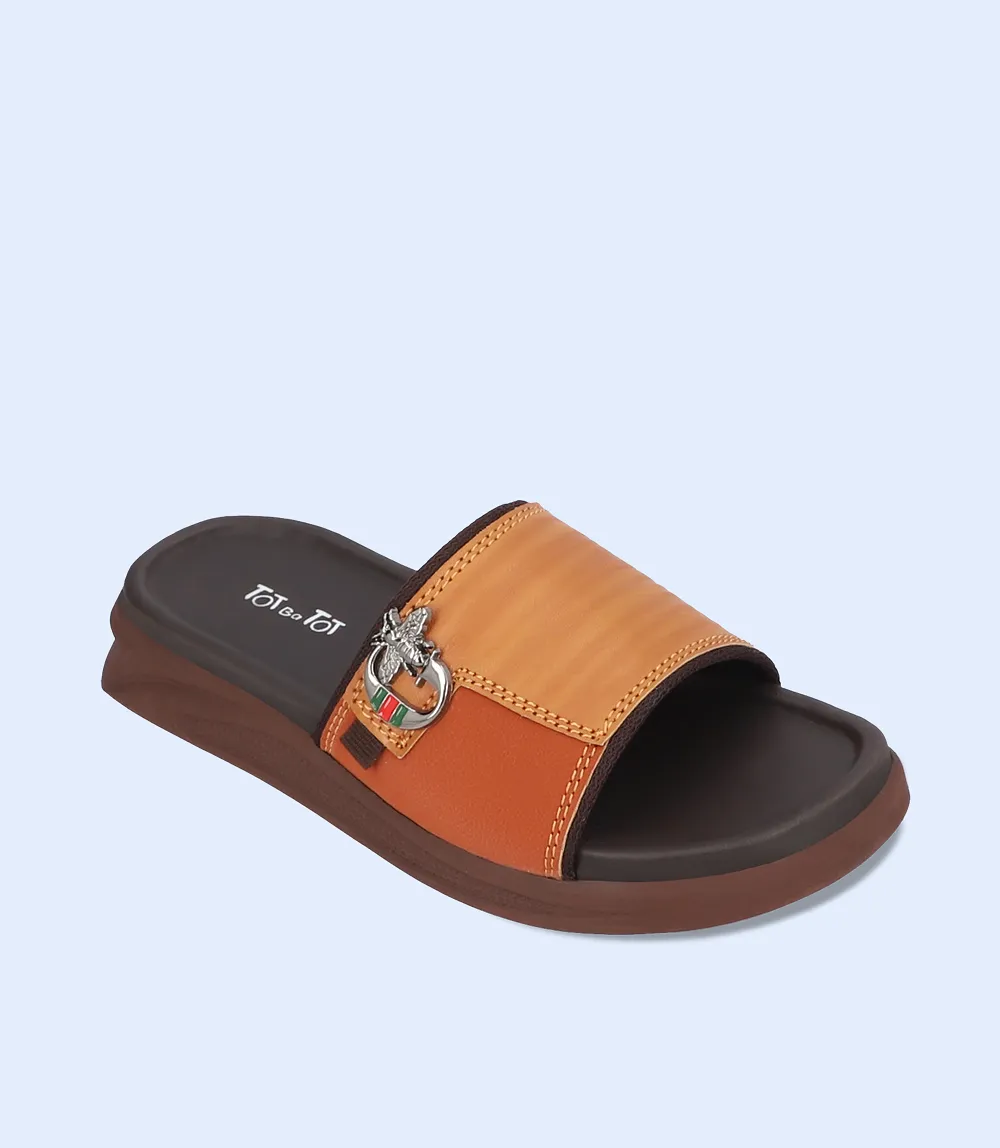 KB0175-TAN-Boys Slipper