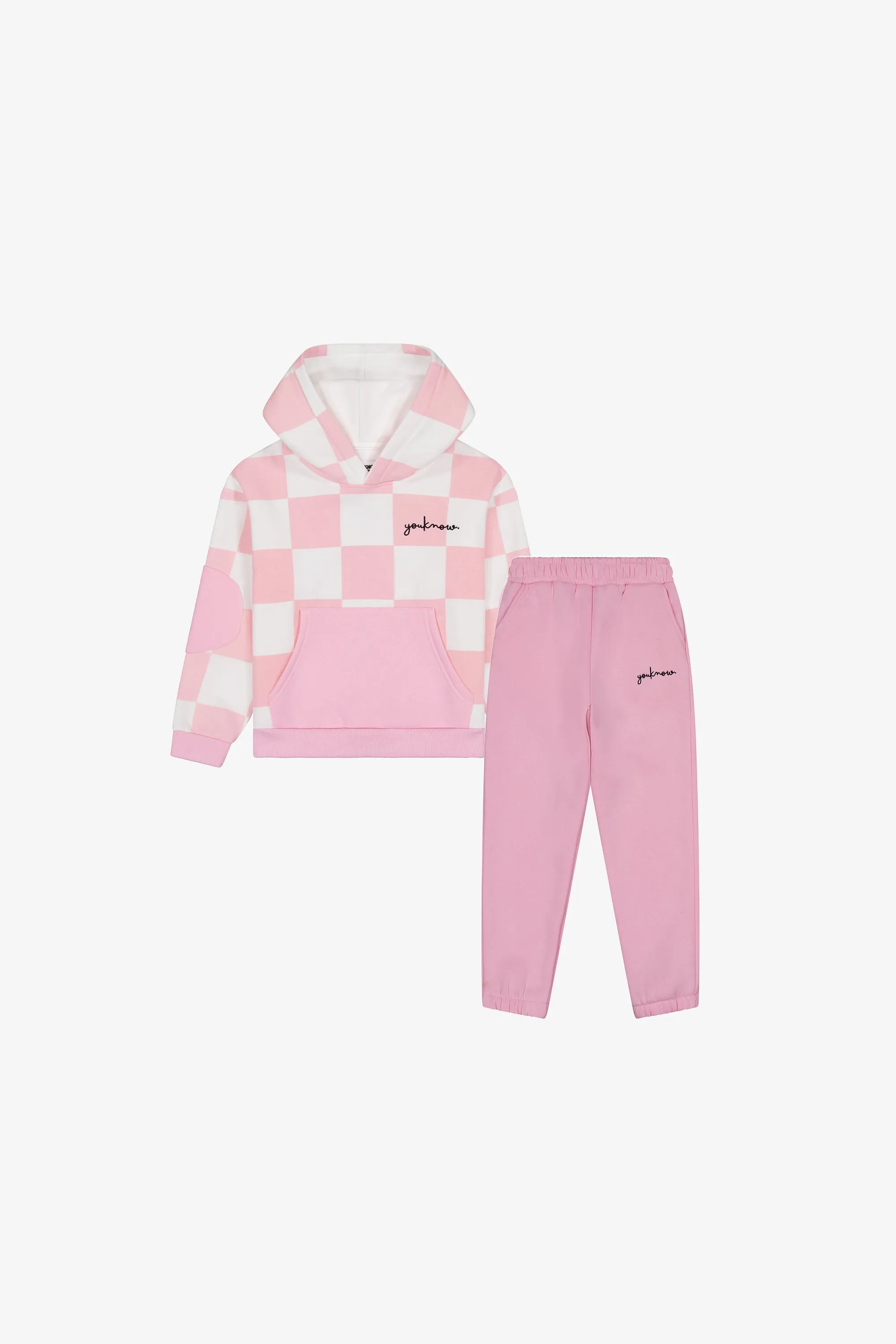 KIDS CHECKERS SET | Baby Pink