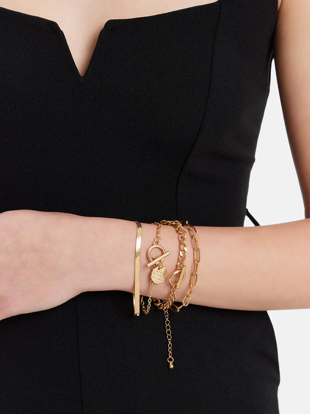 Layered Golden Bracelet