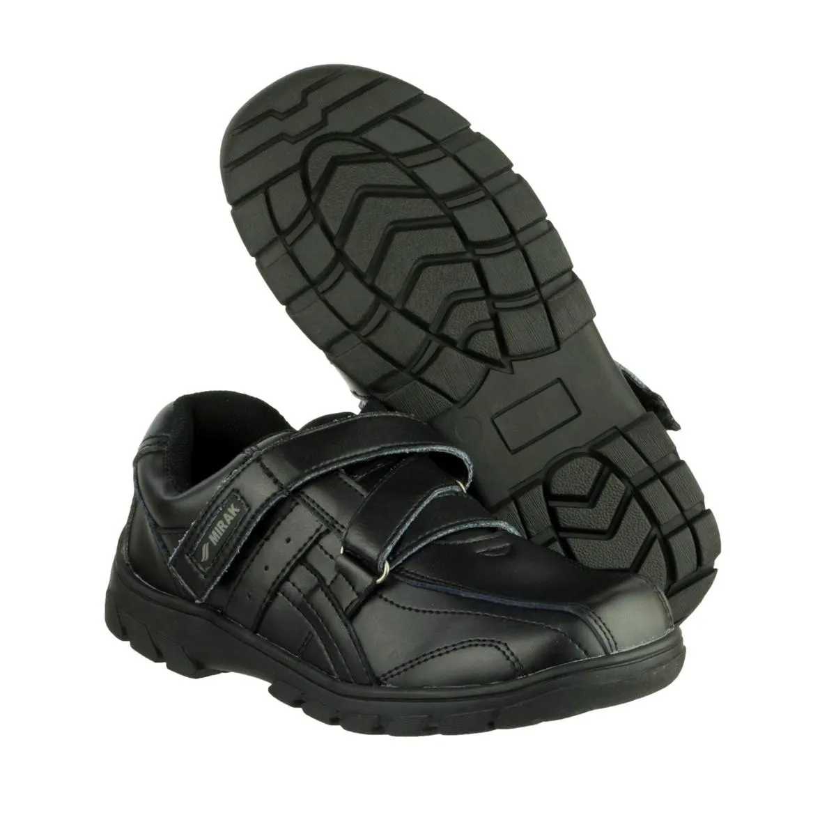 Mirak George Z Strap Boys Shoes Black