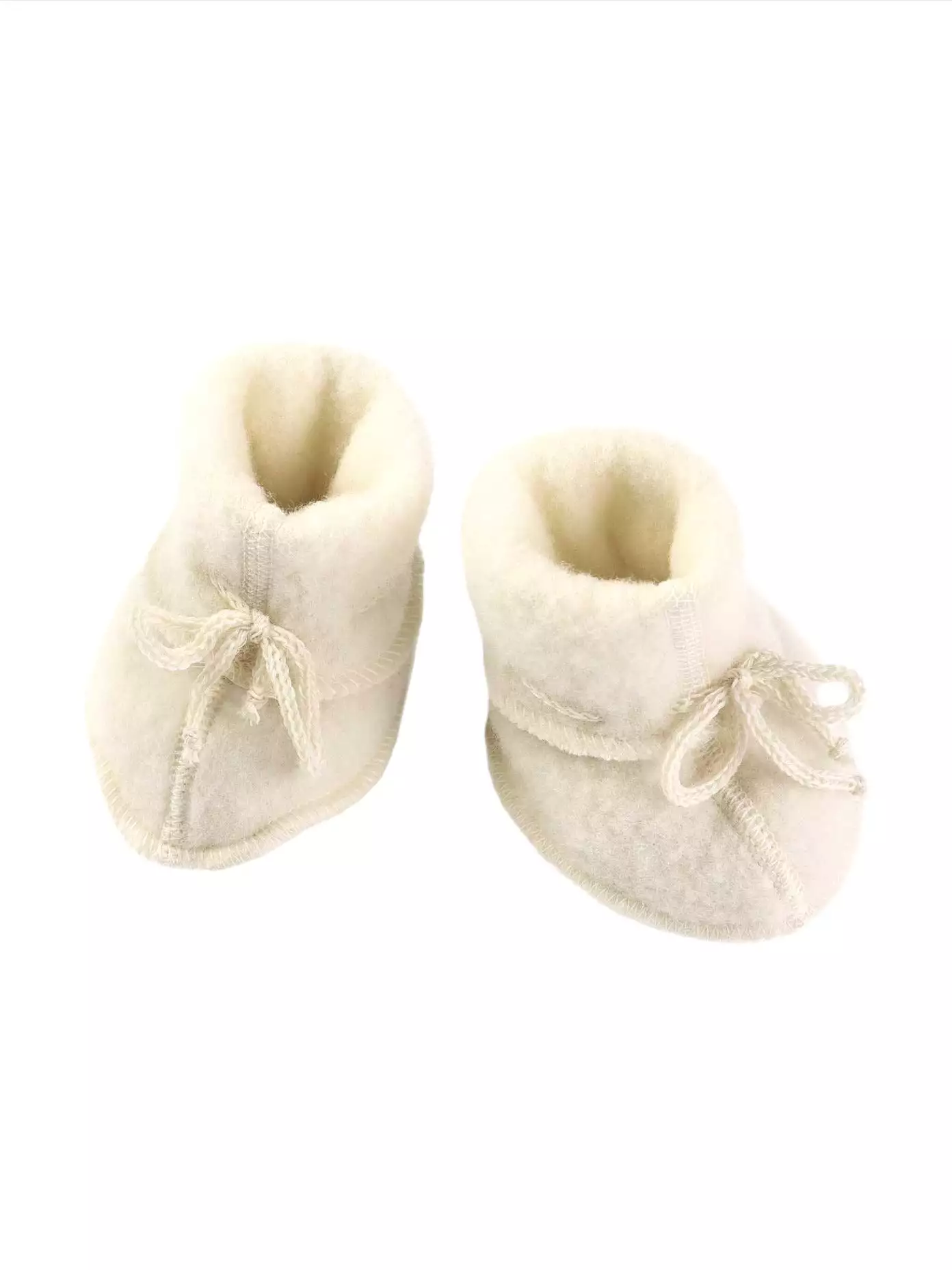 Natural Soft Fleece Baby Booties